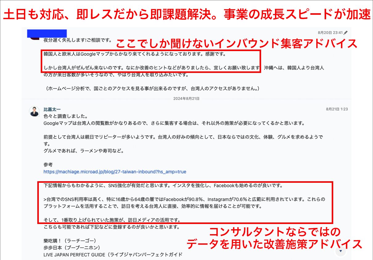 チャットサポート